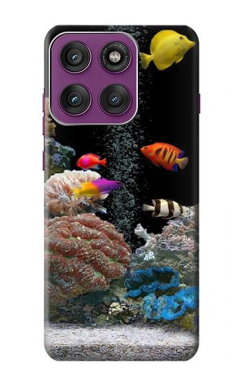 S0226 L'aquarium Etui Coque Housse pour Motorola Edge 60 Pro