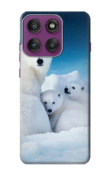 S0285 Ours polaire Etui Coque Housse pour Motorola Edge 60 Pro