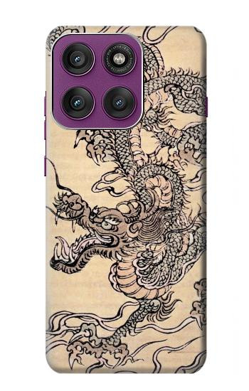 S0318 antique dragon Etui Coque Housse pour Motorola Edge 60 Pro