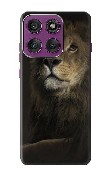 S0472 Lion Etui Coque Housse pour Motorola Edge 60 Pro