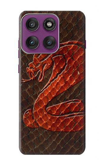 S0663 Cobra Serpent Peau Etui Coque Housse pour Motorola Edge 60 Pro