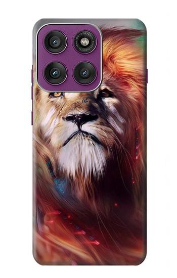 S0691 Peinture Leo Etui Coque Housse pour Motorola Edge 60 Pro