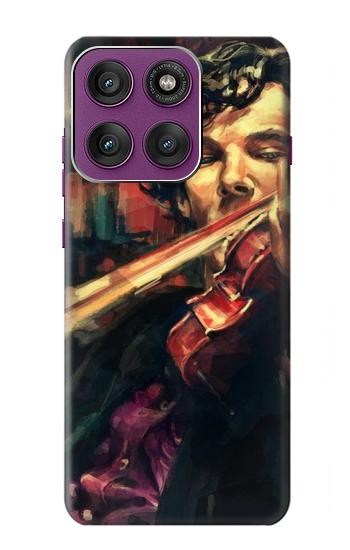 S0723 Peinture Art violon Etui Coque Housse pour Motorola Edge 60 Pro
