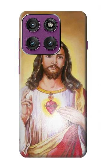 S0798 Jésus Etui Coque Housse pour Motorola Edge 60 Pro