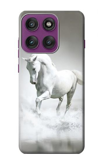 S0932 Cheval Blanc Etui Coque Housse pour Motorola Edge 60 Pro