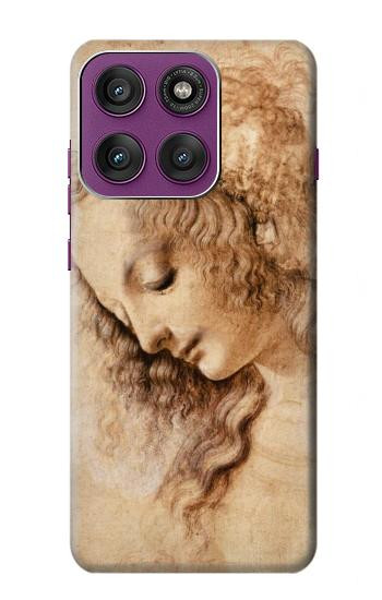 S1045 Leonardo da Vinci Femme Head Etui Coque Housse pour Motorola Edge 60 Pro