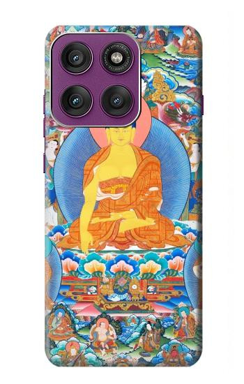 S1256 Peinture Bouddha Etui Coque Housse pour Motorola Edge 60 Pro