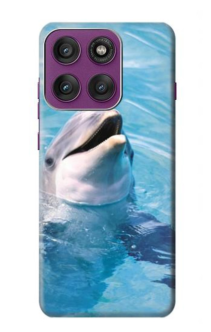 S1291 Les Dauphins en Mer Etui Coque Housse pour Motorola Edge 60 Pro