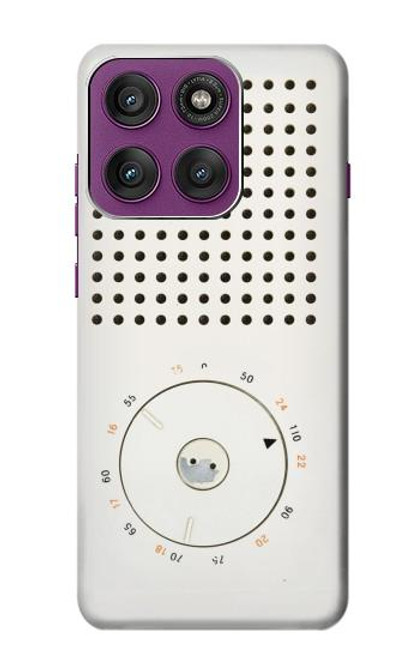S1857 Rétro transistor radio Etui Coque Housse pour Motorola Edge 60 Pro