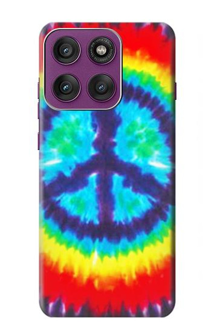 S1870 Tie Dye Paix Etui Coque Housse pour Motorola Edge 60 Pro