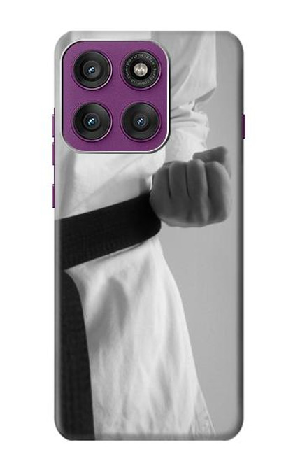 S1931 Noir Ceinture de karaté Etui Coque Housse pour Motorola Edge 60 Pro
