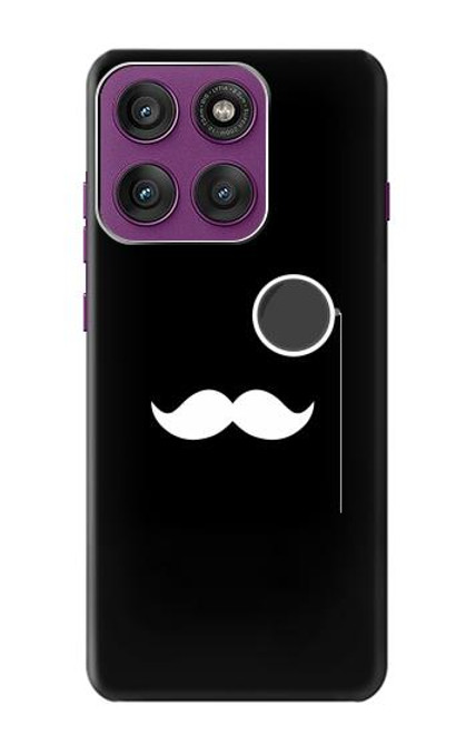 S1946 Sir Mustache Minimalisme Etui Coque Housse pour Motorola Edge 60 Pro