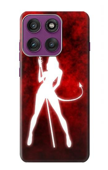 S2455 Sexy Fille du Diable Etui Coque Housse pour Motorola Edge 60 Pro