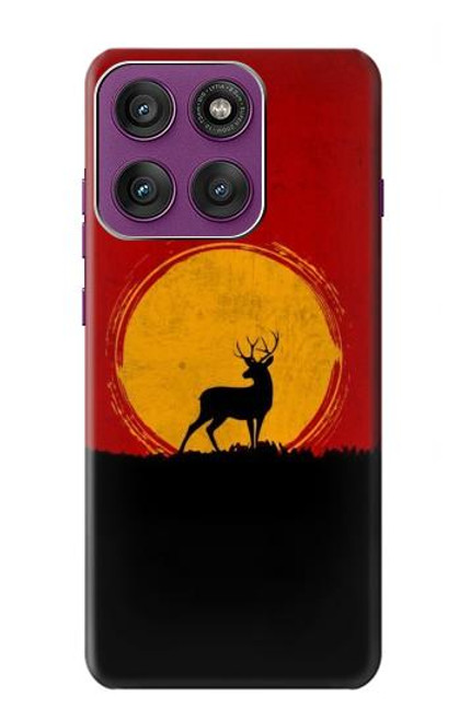 S3513 Coucher de soleil de Deer Etui Coque Housse pour Motorola Edge 60 Pro