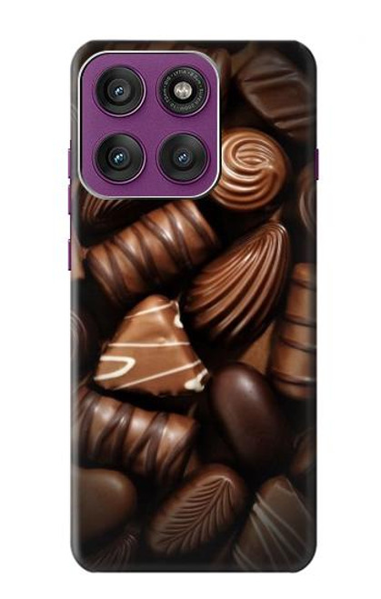 S3840 Amateurs de chocolat au lait au chocolat noir Etui Coque Housse pour Motorola Edge 60 Pro