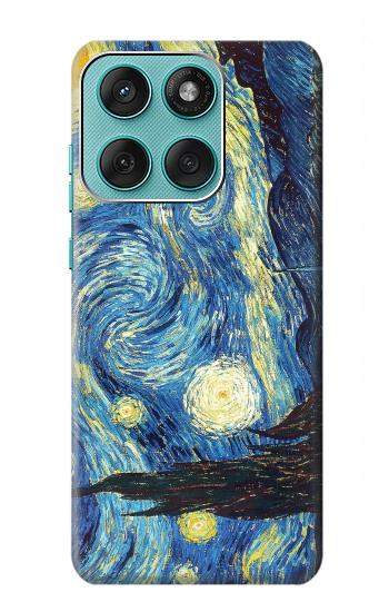 S0213 Van Gogh Starry Nights Etui Coque Housse pour Motorola Edge 60 Fusion