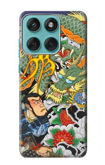S0454 Japon Tatouage Etui Coque Housse pour Motorola Edge 60 Fusion