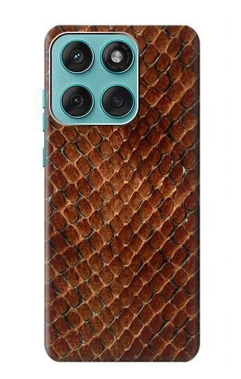 S0555 serpent Peau Etui Coque Housse pour Motorola Edge 60 Fusion