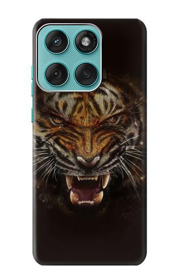 S0575 Tigre Visage Etui Coque Housse pour Motorola Edge 60 Fusion