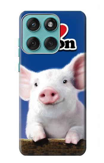 S0608 Je aime Bacon bébé mignon de porc Etui Coque Housse pour Motorola Edge 60 Fusion