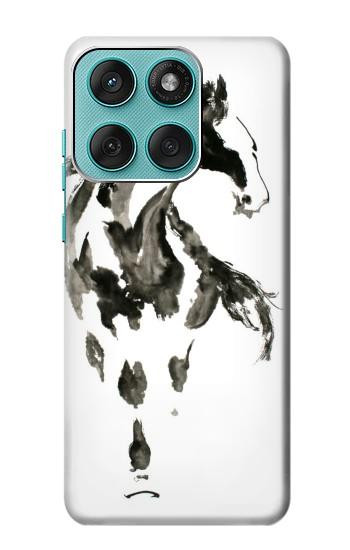 S1031 cheval Pinceau Etui Coque Housse pour Motorola Edge 60 Fusion