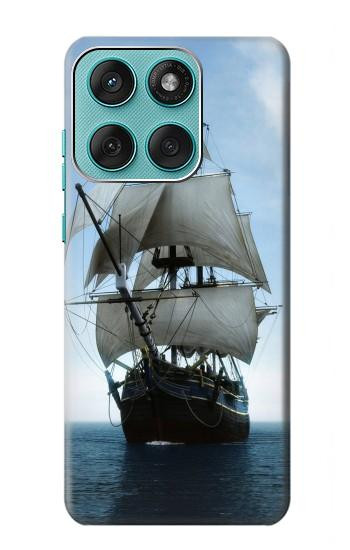 S1096 Bateau à voile dans un océan Etui Coque Housse pour Motorola Edge 60 Fusion