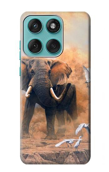 S1292 l'éléphant Etui Coque Housse pour Motorola Edge 60 Fusion