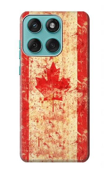 S1603 Drapeau du Canada Vieux Millésime Etui Coque Housse pour Motorola Edge 60 Fusion