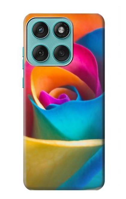 S1671 Arc en ciel coloré Rose Etui Coque Housse pour Motorola Edge 60 Fusion