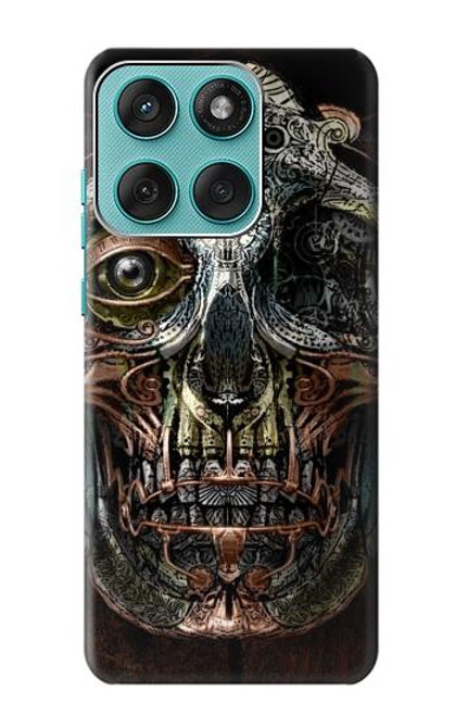 S1685 Crâne Steampunk Etui Coque Housse pour Motorola Edge 60 Fusion
