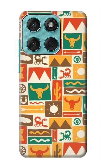 S1873 Motif de l'Ouest Etui Coque Housse pour Motorola Edge 60 Fusion