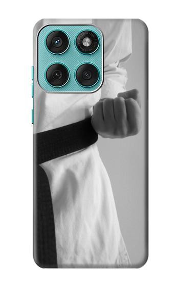 S1931 Noir Ceinture de karaté Etui Coque Housse pour Motorola Edge 60 Fusion