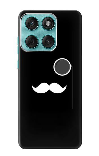 S1946 Sir Mustache Minimalisme Etui Coque Housse pour Motorola Edge 60 Fusion
