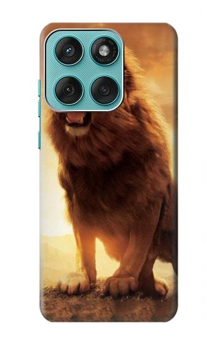 S1957 Lion Etui Coque Housse pour Motorola Edge 60 Fusion