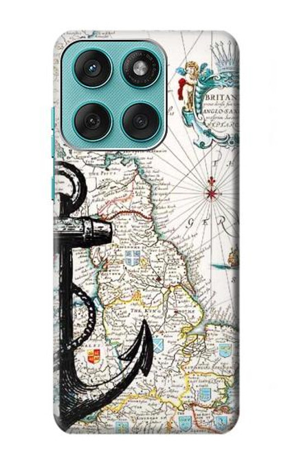 S1962 Graphique nautique Etui Coque Housse pour Motorola Edge 60 Fusion