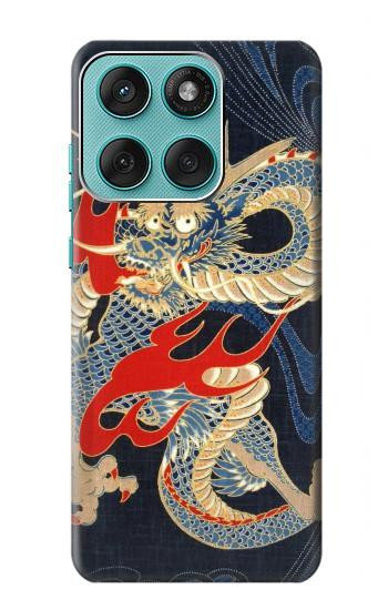 S2073 Japon dragon Art Etui Coque Housse pour Motorola Edge 60 Fusion