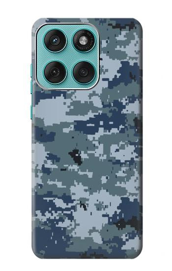 S2346 Marine Camo camouflage graphique Etui Coque Housse pour Motorola Edge 60 Fusion