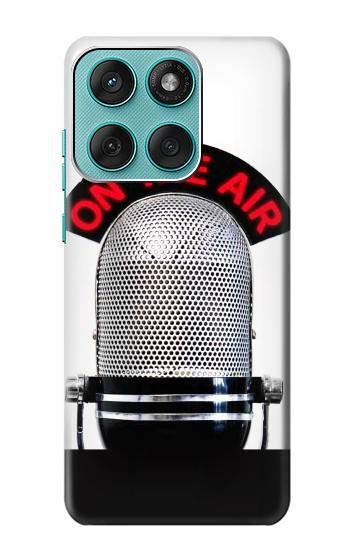 S2381 Radio Micro millésimé Sur les ondes Etui Coque Housse pour Motorola Edge 60 Fusion