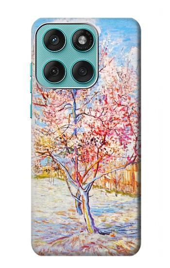S2450 Van Gogh Fleur de Pêcher Etui Coque Housse pour Motorola Edge 60 Fusion