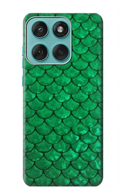 S2704 Vert poisson échelle motif graphique Etui Coque Housse pour Motorola Edge 60 Fusion