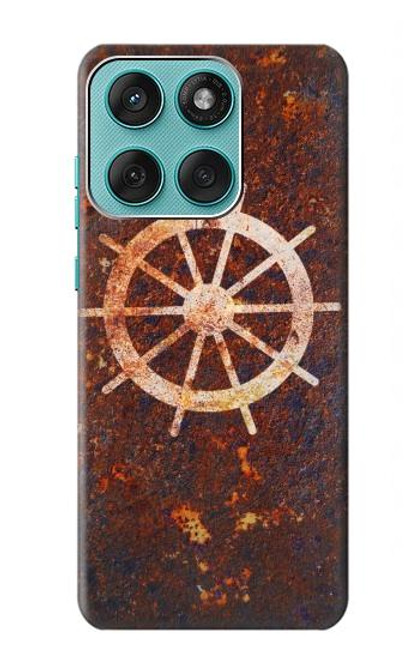 S2766 Roue de bateau Rusty Texture Etui Coque Housse pour Motorola Edge 60 Fusion