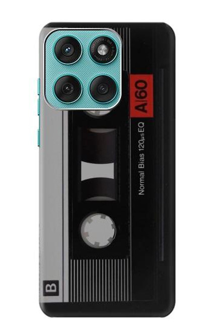 S3516 Ruban cassette millésimé Etui Coque Housse pour Motorola Edge 60 Fusion