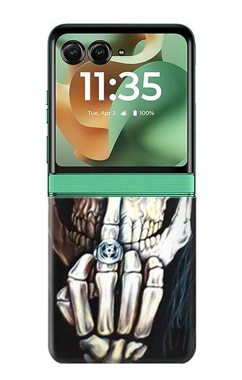 S0222 crâne Etui Coque Housse pour Motorola Razr 70+,60+, Razr+ (2026, 2025, 2024)