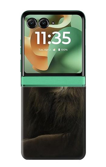 S0472 Lion Etui Coque Housse pour Motorola Razr 70+,60+, Razr+ (2026, 2025, 2024)