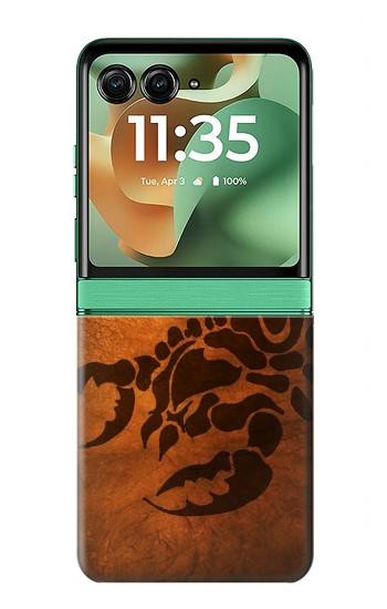 S0683 Scorpion Tatouage Etui Coque Housse pour Motorola Razr 70+,60+, Razr+ (2026, 2025, 2024)