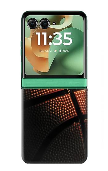 S0980 Le basket-ball Etui Coque Housse pour Motorola Razr 70+,60+, Razr+ (2026, 2025, 2024)