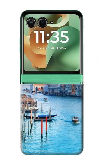 S0982 Beauté de Venise Italie Etui Coque Housse pour Motorola Razr 70+,60+, Razr+ (2026, 2025, 2024)