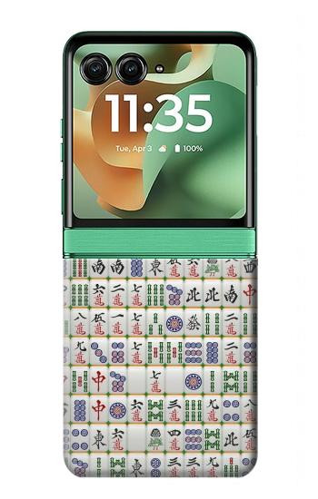 S1051 Mahjong Etui Coque Housse pour Motorola Razr 70+,60+, Razr+ (2026, 2025, 2024)