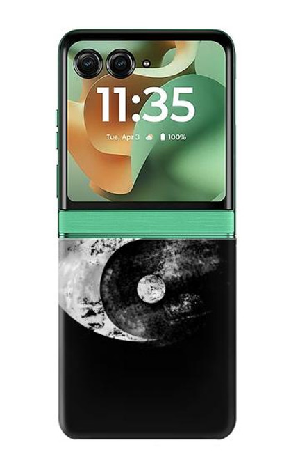 S1372 Lune Yin-Yang Etui Coque Housse pour Motorola Razr 60, Razr 2025