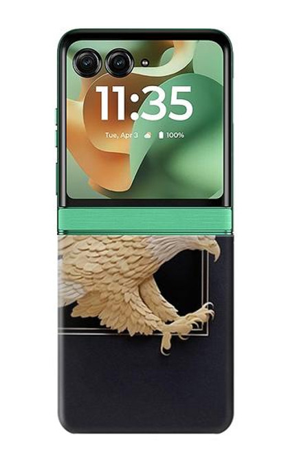S1383 Sculpture papier Aigle Etui Coque Housse pour Motorola Razr 60, Razr 2025